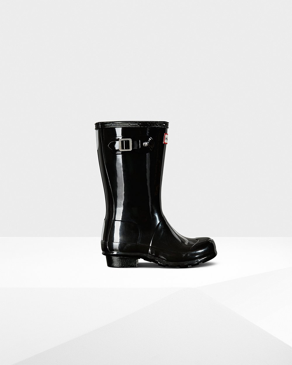 Bottes de Pluie Hunter Original Grands Gloss Enfant Noir XLUORTY-71